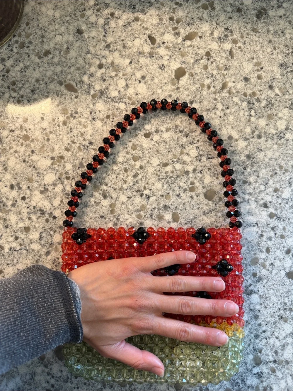 Watermelon Beaded Mini Bag - Picture 2 of 2